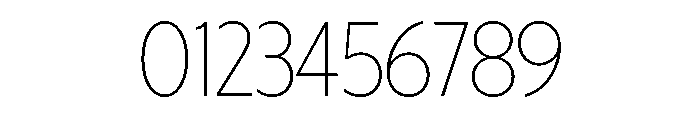 Otterco Display Thin Font OTHER CHARS