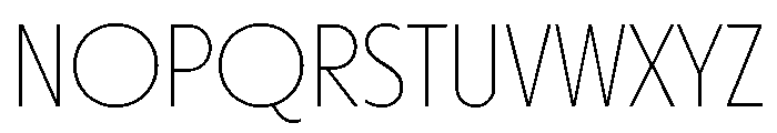 Otterco Display Thin Font UPPERCASE