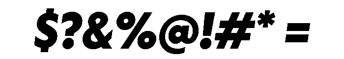 Otterco Extra Bold Italic Font OTHER CHARS