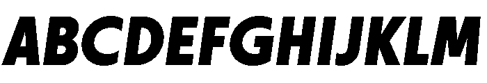 Otterco Extra Bold Italic Font UPPERCASE