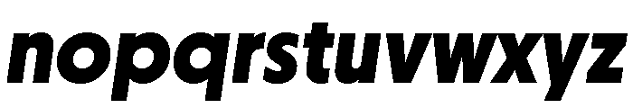 Otterco Extra Bold Italic Font LOWERCASE