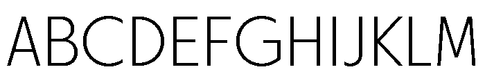 Otterco Extra Light Font UPPERCASE