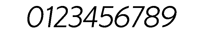 Otterco Light Italic Font OTHER CHARS