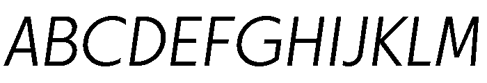 Otterco Light Italic Font UPPERCASE