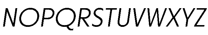 Otterco Light Italic Font UPPERCASE