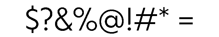 Otterco Light Font OTHER CHARS