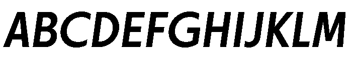 Otterco Medium Italic Font UPPERCASE