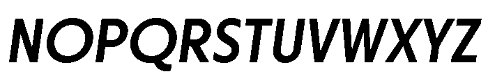 Otterco Medium Italic Font UPPERCASE