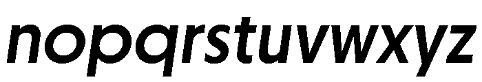 Otterco Medium Italic Font LOWERCASE