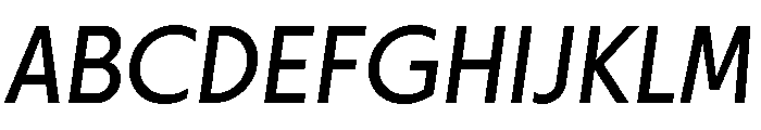 Otterco Regular Italic Font UPPERCASE