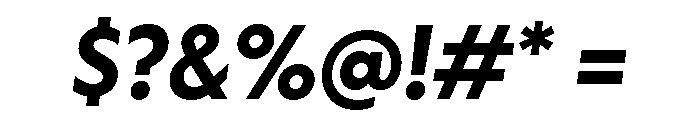 Otterco Semi Bold Italic Font OTHER CHARS