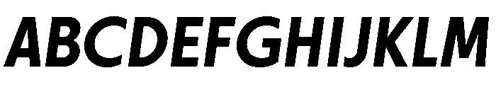 Otterco Semi Bold Italic Font UPPERCASE