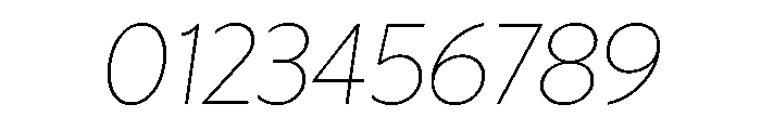 Otterco Thin Italic Font OTHER CHARS