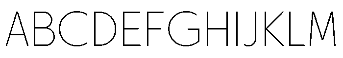 Otterco Thin Font UPPERCASE