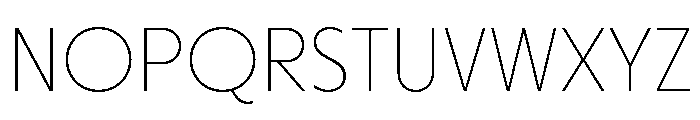 Otterco Thin Font UPPERCASE