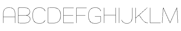 Ouma Latin Variable Extra Light Font UPPERCASE