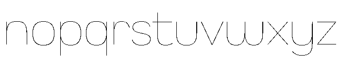 Ouma Latin Variable Extra Light Font LOWERCASE