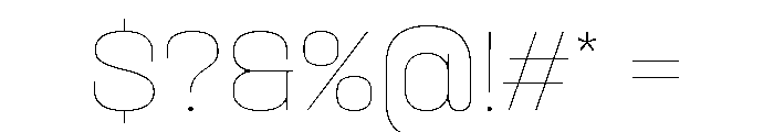 Ouma Latin Variable Light Font OTHER CHARS