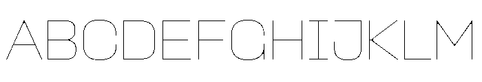 Ouma Latin Variable Light Font UPPERCASE
