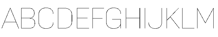 Ouma Latin Variable Thin Font UPPERCASE