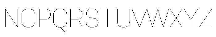 Ouma Latin Variable Thin Font UPPERCASE