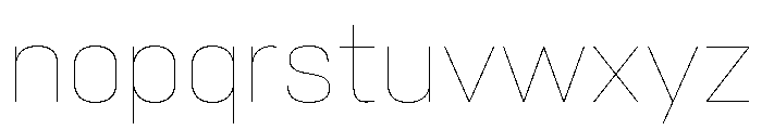 Ouma Latin Variable Thin Font LOWERCASE