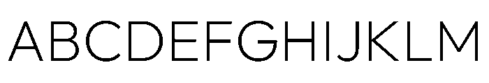 Outfit ExtraLight Font UPPERCASE