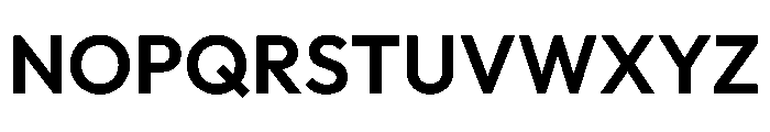 Outfit SemiBold Font UPPERCASE