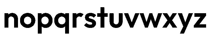 Outfit SemiBold Font LOWERCASE