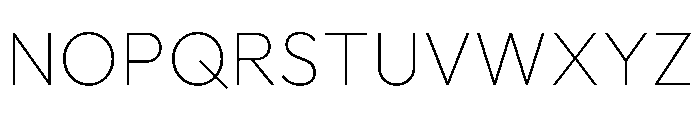 Outfit Thin Font UPPERCASE