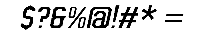 OUD RANGE Italic Font OTHER CHARS