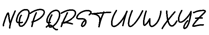 Oukly Font UPPERCASE