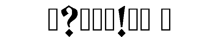 Oun Regular Font OTHER CHARS