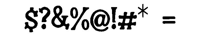 OutWest Font OTHER CHARS