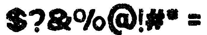 Outbrave Regular Font OTHER CHARS