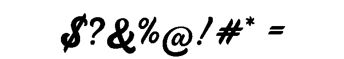Outfield Glory Regular Font OTHER CHARS