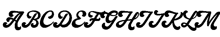 Outfield Glory Regular Font UPPERCASE
