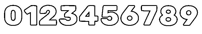 Outgrid Contour Regular Font OTHER CHARS