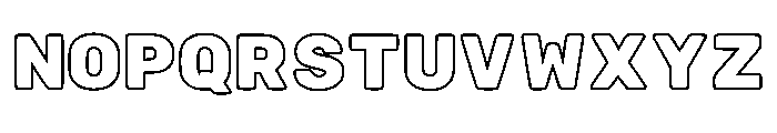 Outgrid Contour Regular Font LOWERCASE