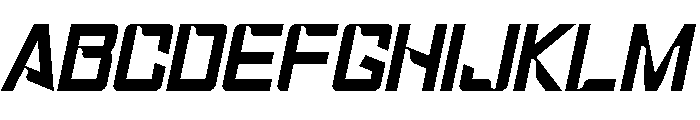 Outlaste Italic Font UPPERCASE