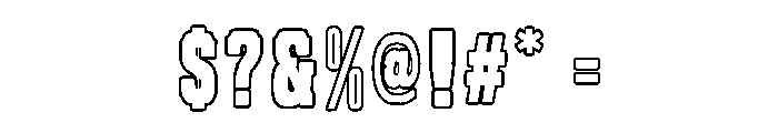 Outlaw Ridge Font OTHER CHARS