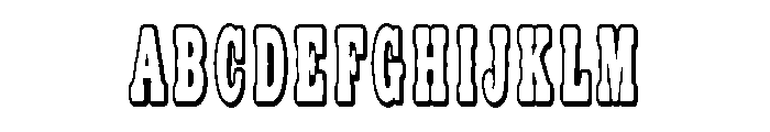Outlaw Ridge Font UPPERCASE