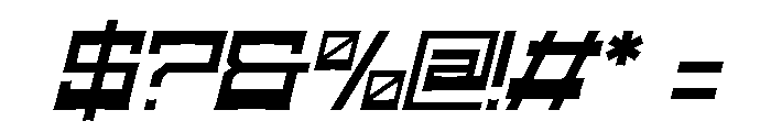 Outlaw Saga Italic Font OTHER CHARS
