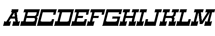 Outlaw Saga Italic Font UPPERCASE