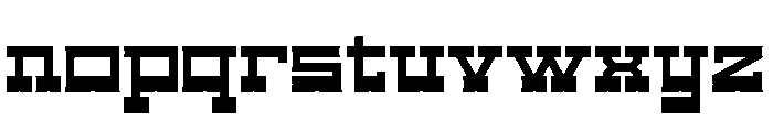 Outlaw Saga Font LOWERCASE