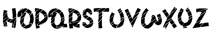Outline Abstract Font UPPERCASE