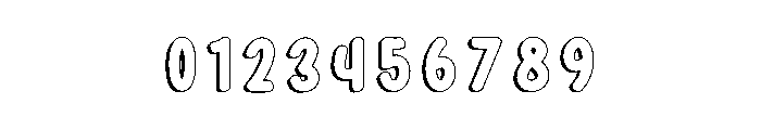 Outline Alphabet Font OTHER CHARS