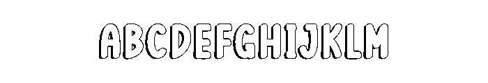 Outline Alphabet FONT