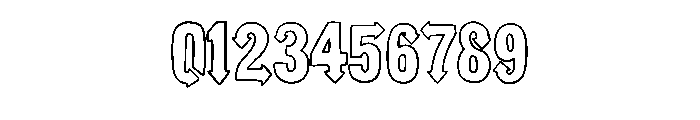 Outline Arrows By Squee Regular Font OTHER CHARS