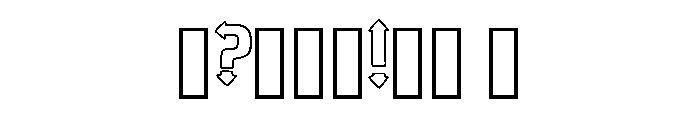 Outline Arrows By Squee Regular Font OTHER CHARS